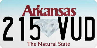 AR license plate 215VUD