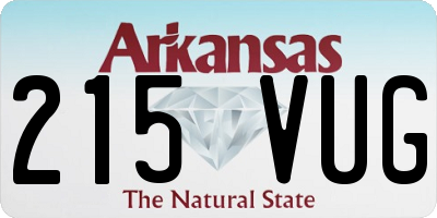 AR license plate 215VUG