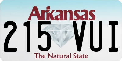 AR license plate 215VUI