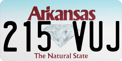 AR license plate 215VUJ
