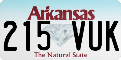 AR license plate 215VUK