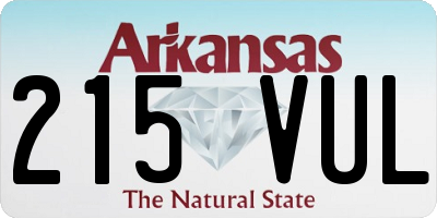 AR license plate 215VUL