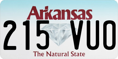 AR license plate 215VUO