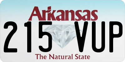 AR license plate 215VUP