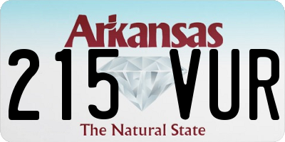 AR license plate 215VUR