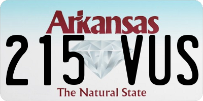 AR license plate 215VUS