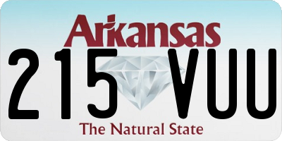 AR license plate 215VUU