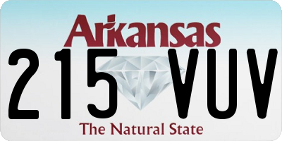 AR license plate 215VUV