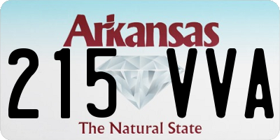 AR license plate 215VVA