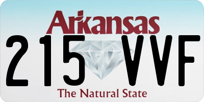 AR license plate 215VVF