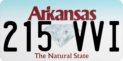 AR license plate 215VVI