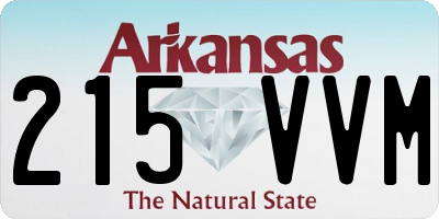 AR license plate 215VVM