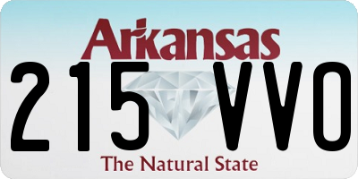 AR license plate 215VVO