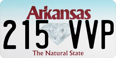 AR license plate 215VVP