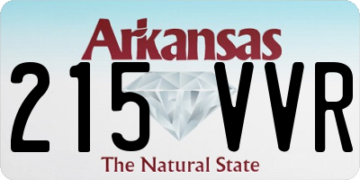 AR license plate 215VVR