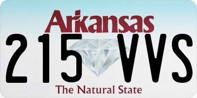 AR license plate 215VVS