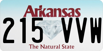 AR license plate 215VVW