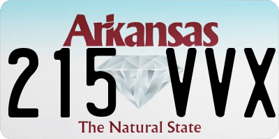 AR license plate 215VVX