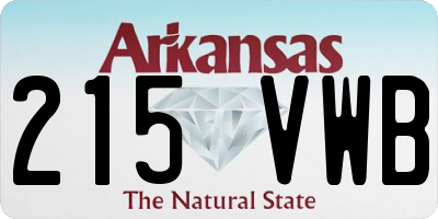 AR license plate 215VWB