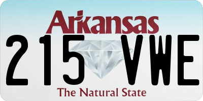 AR license plate 215VWE
