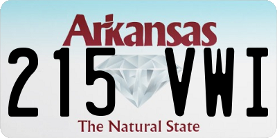AR license plate 215VWI