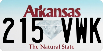 AR license plate 215VWK