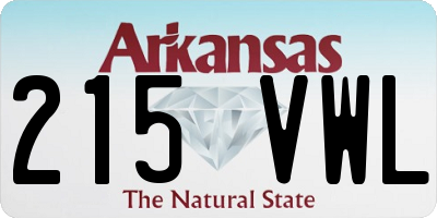 AR license plate 215VWL