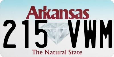 AR license plate 215VWM