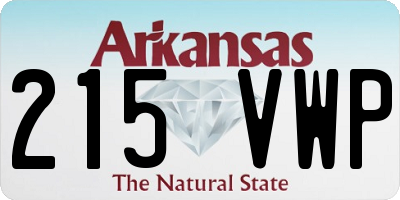 AR license plate 215VWP
