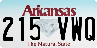 AR license plate 215VWQ