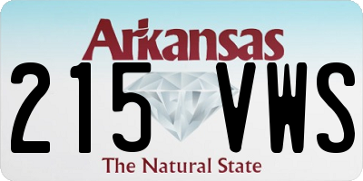 AR license plate 215VWS