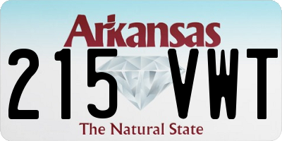 AR license plate 215VWT