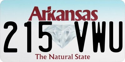AR license plate 215VWU