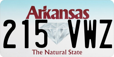 AR license plate 215VWZ