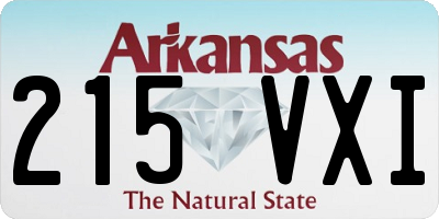 AR license plate 215VXI
