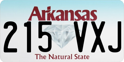AR license plate 215VXJ