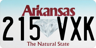 AR license plate 215VXK
