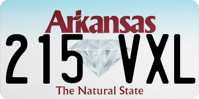 AR license plate 215VXL