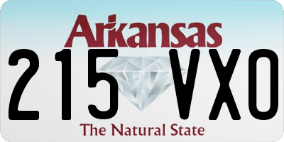 AR license plate 215VXO