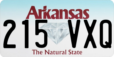 AR license plate 215VXQ