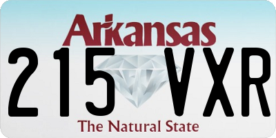 AR license plate 215VXR