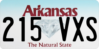 AR license plate 215VXS