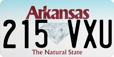 AR license plate 215VXU