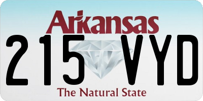 AR license plate 215VYD