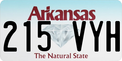 AR license plate 215VYH