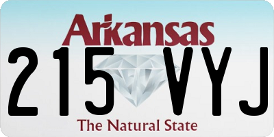 AR license plate 215VYJ
