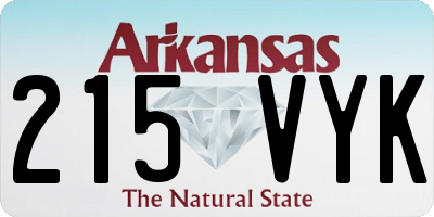 AR license plate 215VYK