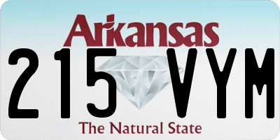 AR license plate 215VYM