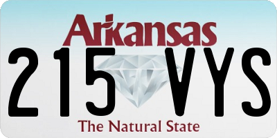 AR license plate 215VYS