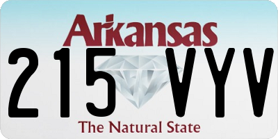AR license plate 215VYV
